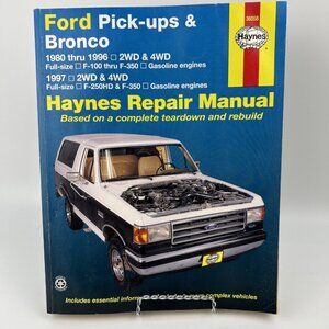 Ford Pick-up Trucks 1980-1996 & Bronco Service Repair Manual Wiring Diagrams FS